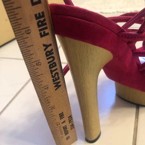 BeBe Hot Pink Strappy Stilleto - Picture 6 of 7